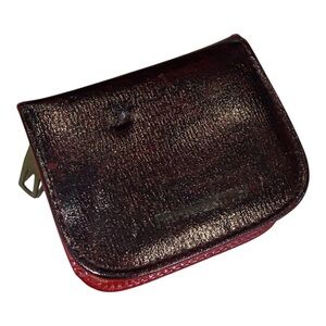 Vintage Austrian Travel Vial Case – Red Ground Leather